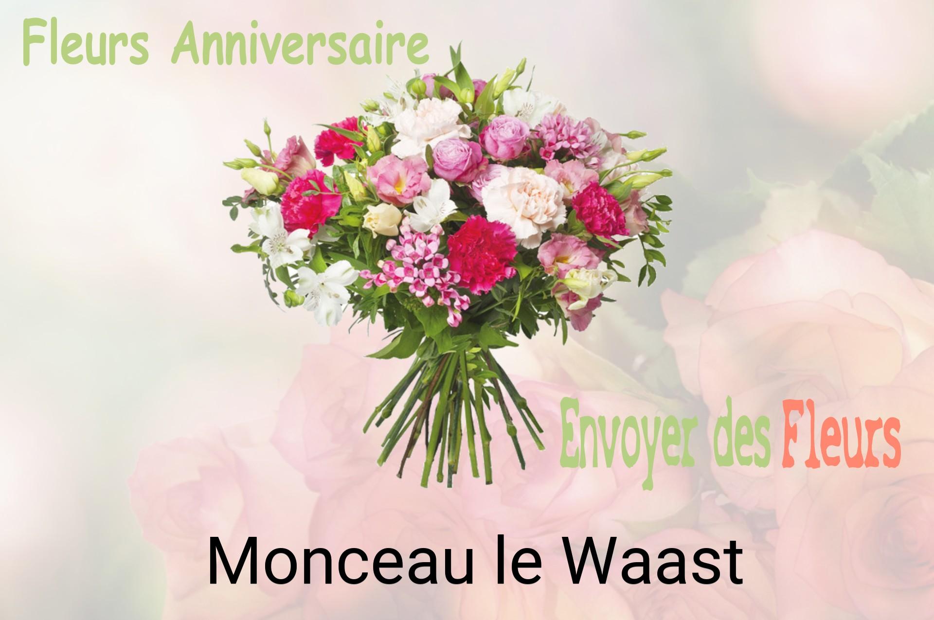Bouquet de fleurs d’anniversaire livré à Monceau-le-Waast
